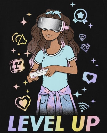 Girls Girl Graphic Tee 2-Pack