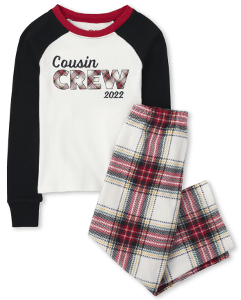 Unisex Kids Cousin Crew 2022 Cotton And Fleece Pajamas