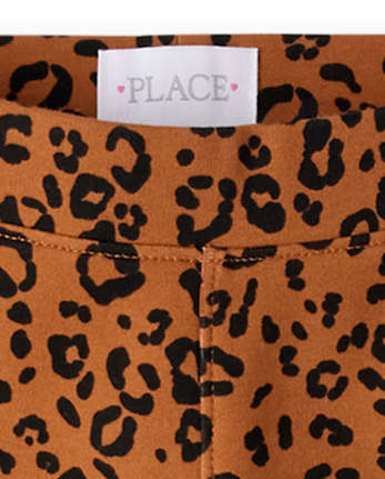 Legging Perfect Ponte léopard scintillant pour fille