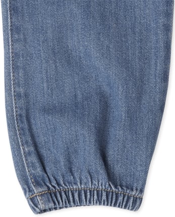 Calvin Klein Girls' Pull-on Super Stretch Denim Jogger, Frost Wash, 7 :  : Clothing, Shoes & Accessories