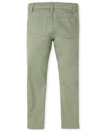 Girls Knit Twill Jeggings