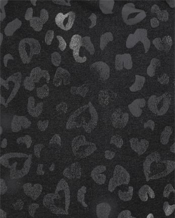 Girls Leopard Fleece Lined Leggings