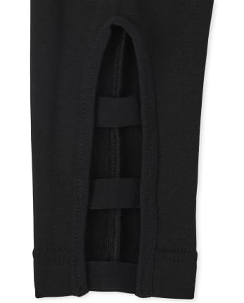 Legging doublé en molleton à lacets pour fille