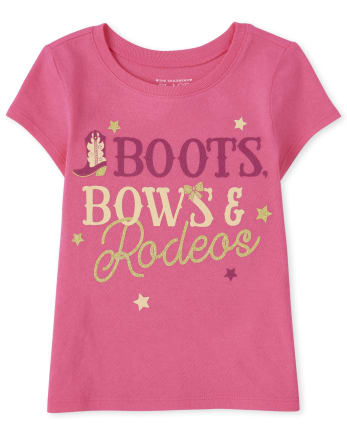 Camiseta estampada Rodeo para bebés y niñas pequeñas