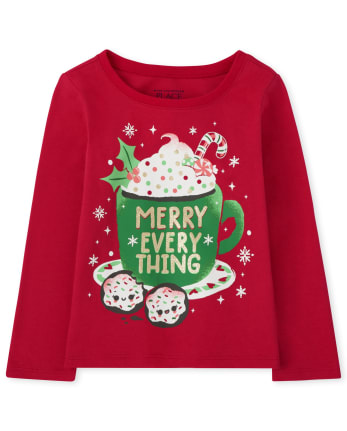 Camiseta estampada Merry Every Thing para bebés y niñas pequeñas
