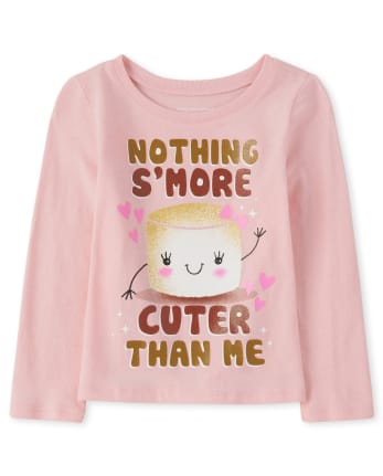 T-shirt graphique S'more pour bébé et toute-petite fille