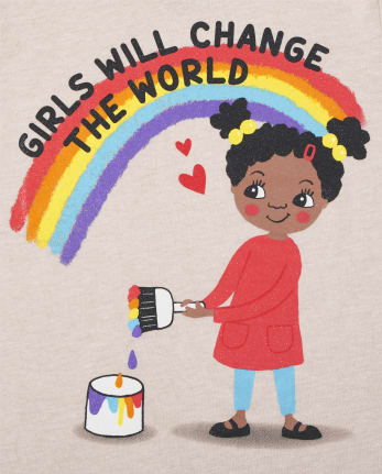 Baby And Toddler Girls Change The World Graphic Tee