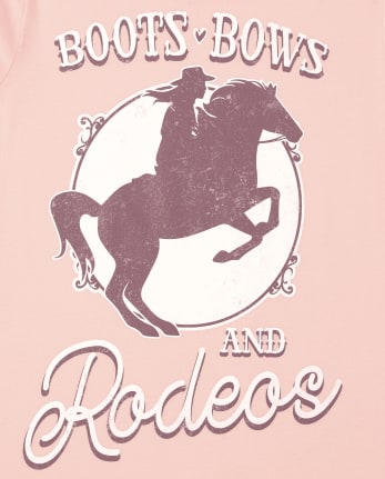 Paquete de 2 camisetas con estampado de caballos para niñas