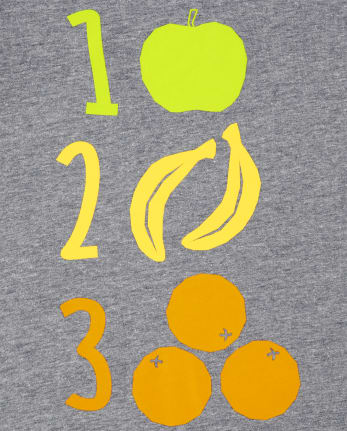 T-shirt graphique de comptage pour bébés et tout-petits garçons