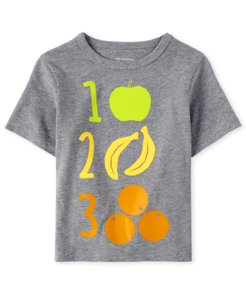 T-shirt graphique de comptage pour bébés et tout-petits garçons