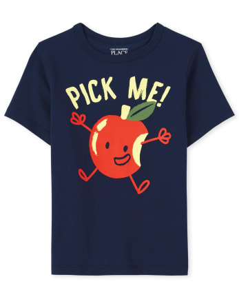 Baby And Toddler Boys Apple Graphic Tee