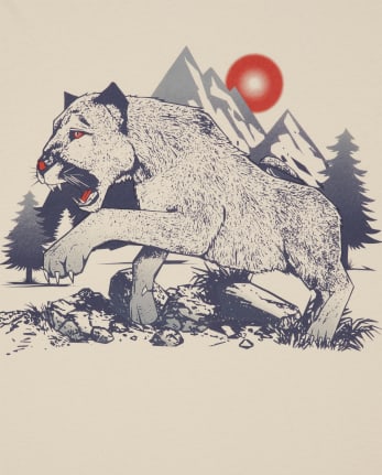 Pack de 2 camisetas con estampado de animales para niños