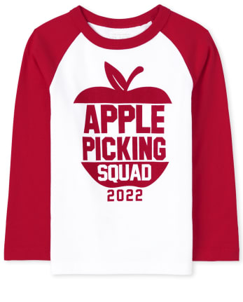 Unisex Baby And Toddler Matching Family Apple Picking Squad Graphic Tee