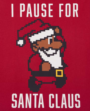 Boys Pause For Santa Graphic Tee