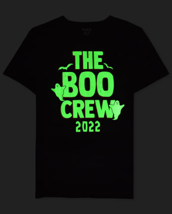 Unisex Adult Matching Family Glow Boo Crew Graphic Tee