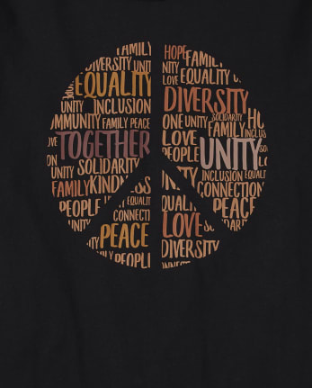 Unisex Adult Matching Family Peace Sign Graphic Tee