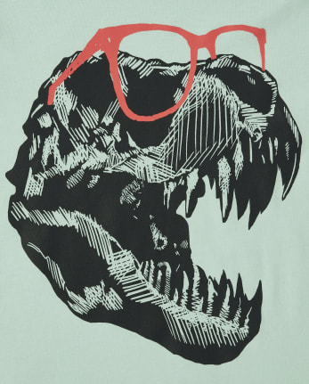 Paquete de 2 camisetas con gráfico de dinosaurio Dino para niños