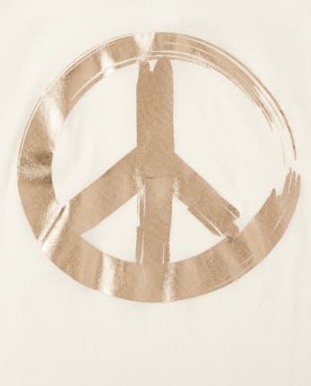 Camiseta con estampado Peace para niñas