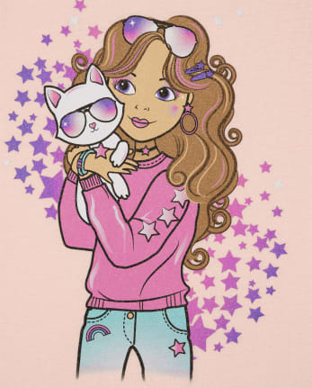 Camiseta estampada para niñas