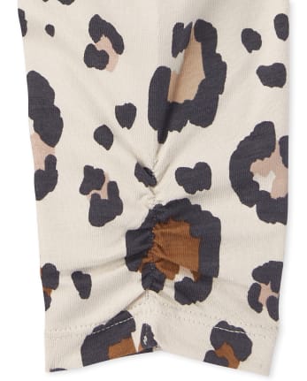 Pack de 2 calzas con tutú de leopardo para bebé niña