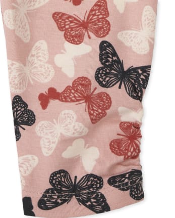 Baby Girls Butterfly Ruffle Pants 2-Pack