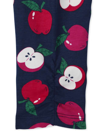 Baby Girls Apple Ruffle Pants 2-Pack