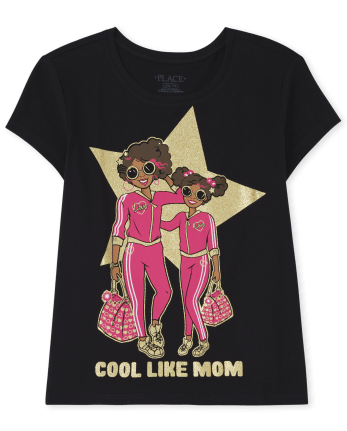 Girls Cool Like Mom Graphic Tee