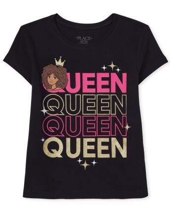 Camiseta con estampado Queen para niñas