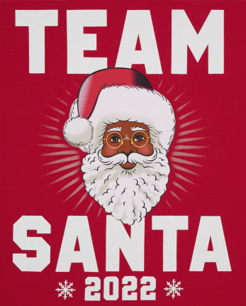 Unisex Kids Matching Family Team Santa Graphic Tee