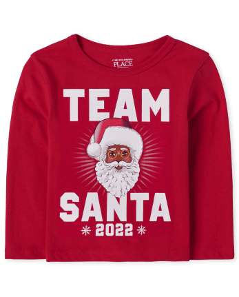 Unisex Baby And Toddler Matching Family Team Santa Graphic Tee