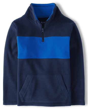 Jersey de polar con media cremallera Colorblock Glacier para niños