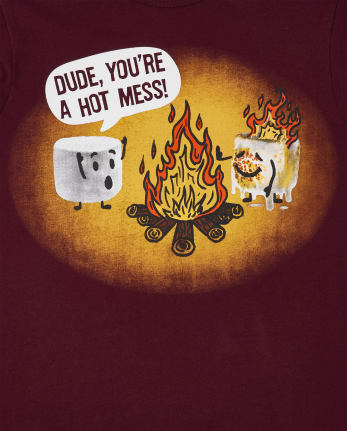 Boys Marshmallow Graphic Tee
