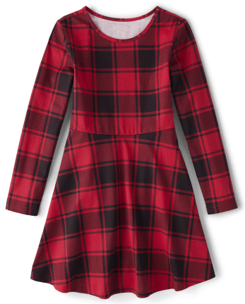 Girls Print Skater Dress
