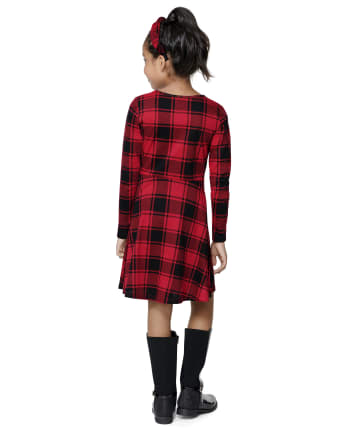 Girls Print Skater Dress