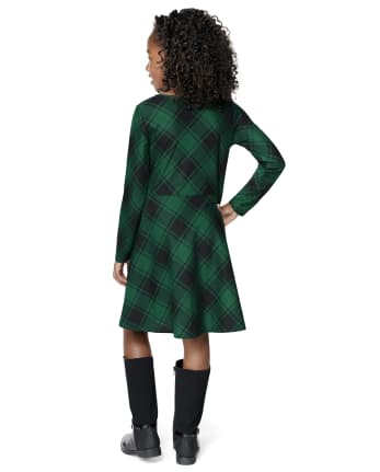 Girls Print Skater Dress