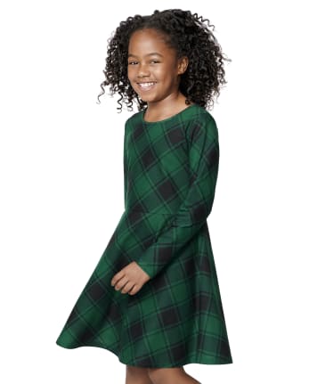 Girls Print Skater Dress