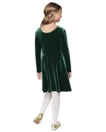 Girls Velour Dress