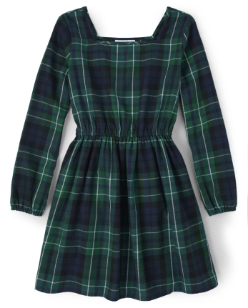 Vestido a cuadros para niñas