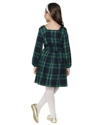 Vestido a cuadros para niñas