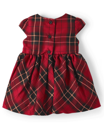 Baby Girls Matching Family Plaid Dress
