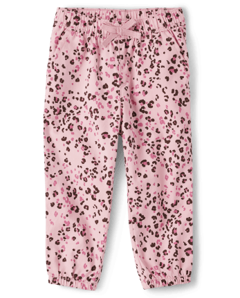 Baby And Toddler Girls Leopard Pull On Jogger Pants