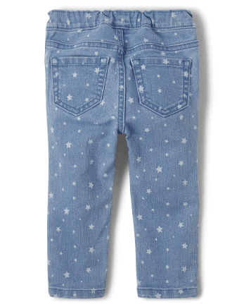 Jegging Star en denim tricoté ultra doux pour petites filles