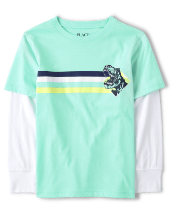 Camiseta Dino 2 en 1 para niños