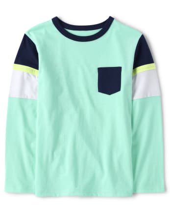 Top de bolsillo con bloques de colores para niños