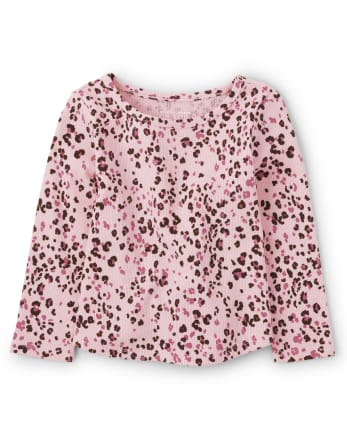 Baby And Toddler Girls Print Thermal Top