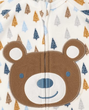 Pijama de una pieza de forro polar unisex para bebés y niños pequeños