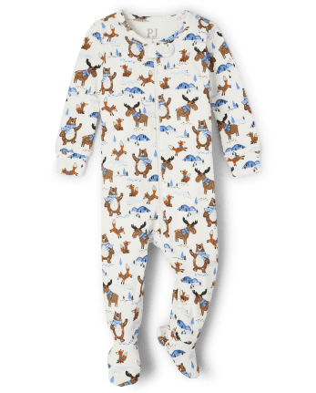 Unisex Baby And Toddler Animal Snug Fit Cotton One Piece Pajamas