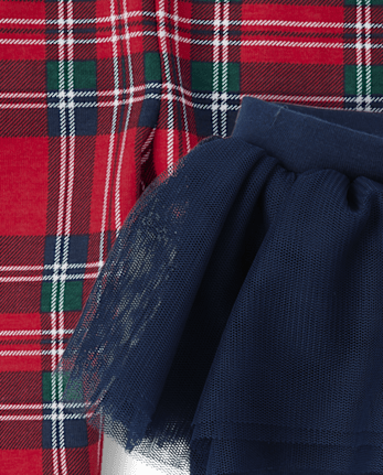 Baby Girls Plaid Tutu Pants 2-Pack