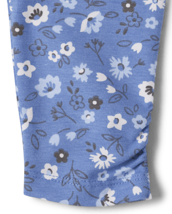 Baby Girls Floral Ruffle Pants 2-Pack