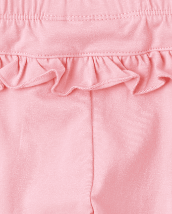 Lot de 2 pantalons à volants léopard pour bébé fille